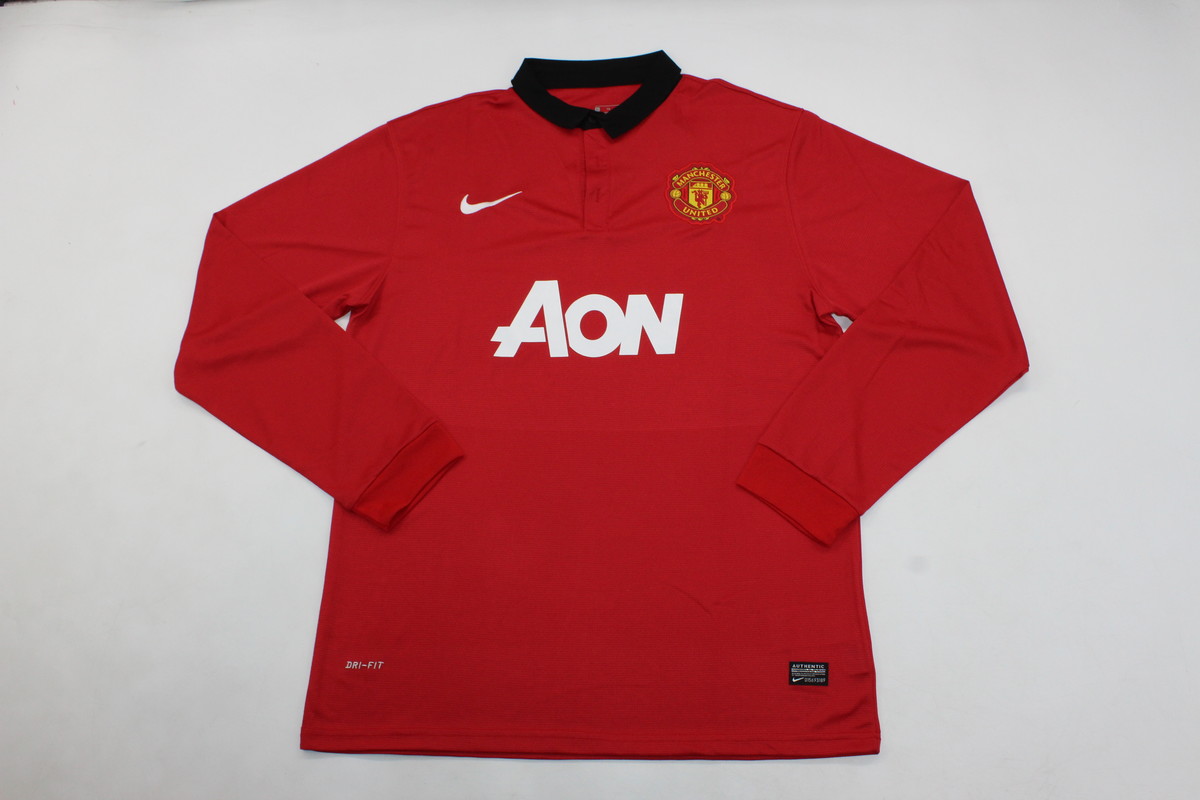 AAA Quality Manchester Utd 13/14 Home Long Soccer Jersey